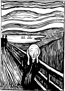 'The Scream,' Edvard Munch, lithography, 1895 